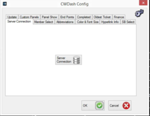 CWDash Server Connection